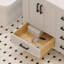 Ensemble de meuble-lavabo 36 po avec comptoir en quartz Ayna Decors Rooh | Lavabo en céramique | 2 portes à fermeture douce | 5 tiroirs à fermeture en douceur-101808804-101808805
