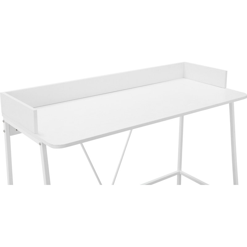 Ahaan Metal Base Writing Desk, White