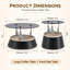 Ensemble de 2 tables basses gigognes et tables de bout Glam