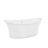 DreamLine Continuum 66 in. L x 36 in. W x 27 3/8 in. H Acrylic Double Slipper Freestanding Tub, White-118166219