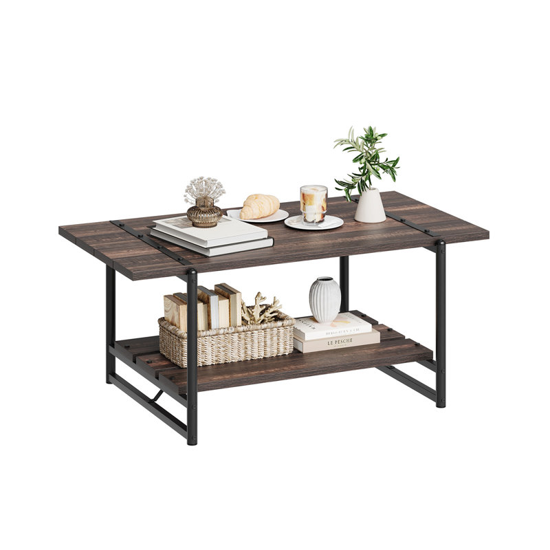 Coffee Table with Storage, Brown