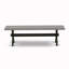 L'ensemble de 3 tables de salle à manger modernes comprend une table rectangulaire en bois avec pieds en X et 2 bancs de salle à manger, finition noire brossée-1131210372-1131210373-1131210371