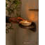 Bol décoratif en onyx naturel, récipient en pierre multicolore fabriqué à la main, objet décoratif minéral pour table basse, entrée, étagère et décoration intérieure, 10 cm de diamètre et 4 cm de hauteur
