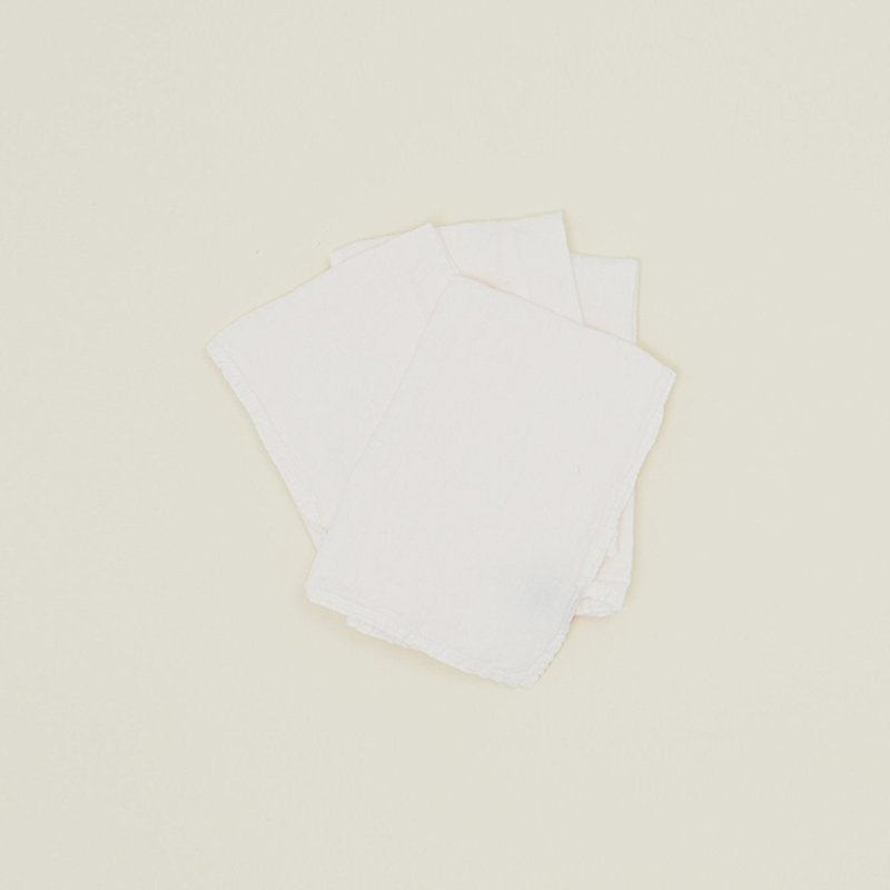 Simple Linen Napkin - Set Of 4, Petal