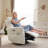 Triple-Motor Swivel Glider Power Recliner With Power Headrest And Power Lumbar-471140933