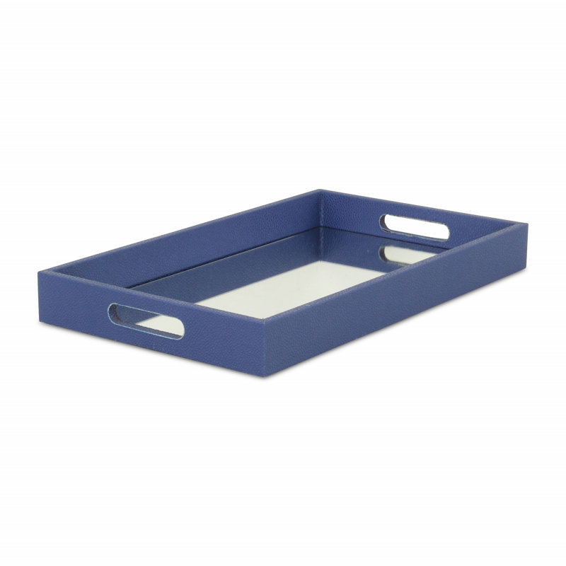 Aimable Tray, Navy Blue, 2" x 15.75" x 9.5"