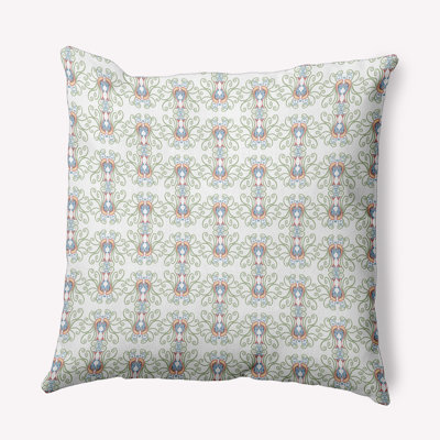 Geometric Polyester Indoor/Outdoor Throw Pillow