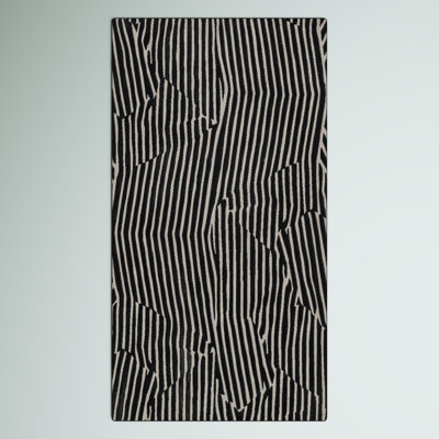 Tapis noir / gris Chanella