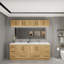 Ensemble de meuble-lavabo autoportant 84 po avec armoire double en acrylique renforcé Victoria-100853529