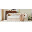 Lit de jour simple tapissier avec couchette escamotable, beige-763975562