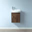 Ensemble de meuble-lavabo mural simple 17 po Detjon-1495260168