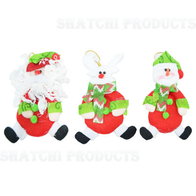 7cm PVC No Holiday Shaped Ornament