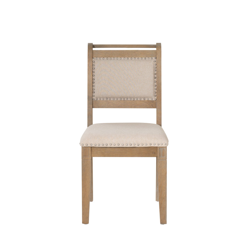 Vaili Vaili Upholstered Seat and Back Dining Chair, Natural