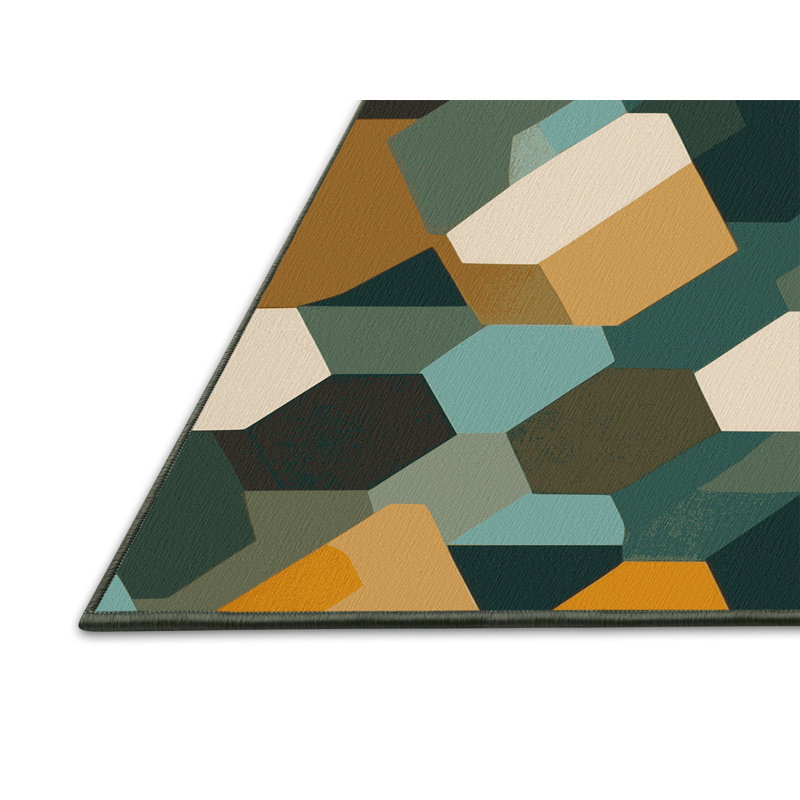 Earth Architecture Rug, Round 4'