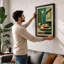 Sushi Platter Deco Art Deco - Framed Print-692452628-692452654