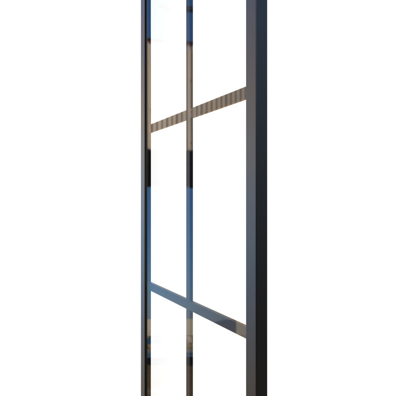 Porte de panneau de douche fixe en verre l 30 "x H 75" Gridscape Series
