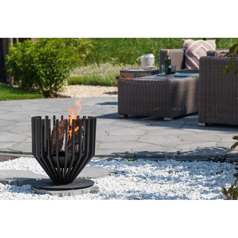  Panier de feu noir moyen Irving