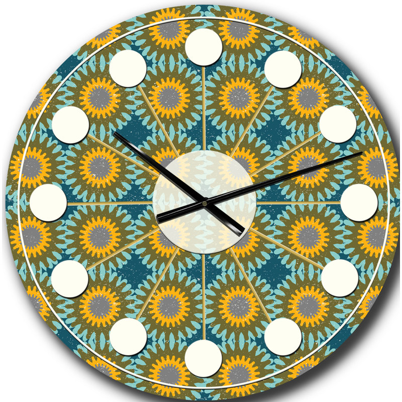 Horloge murale rétro Mid-Century, Grand