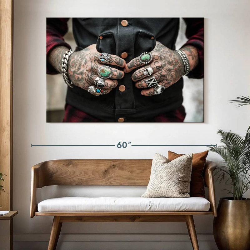 Senne Tattoos, 34" H x 51" W