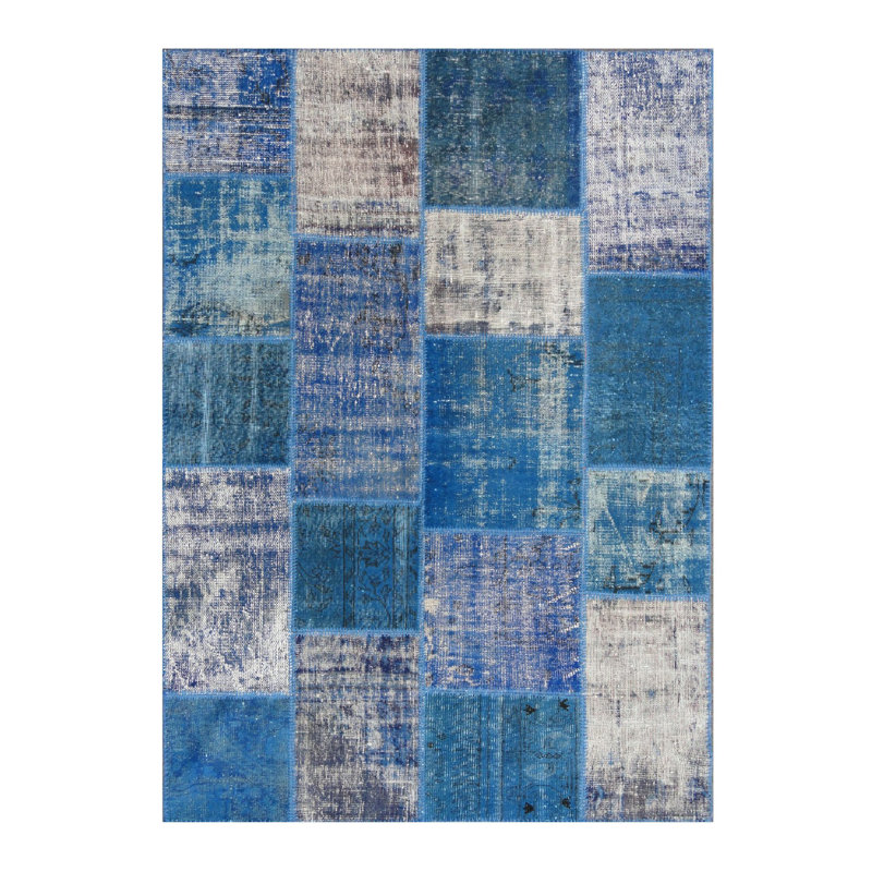 Hand Knotted Geometric Area Rug