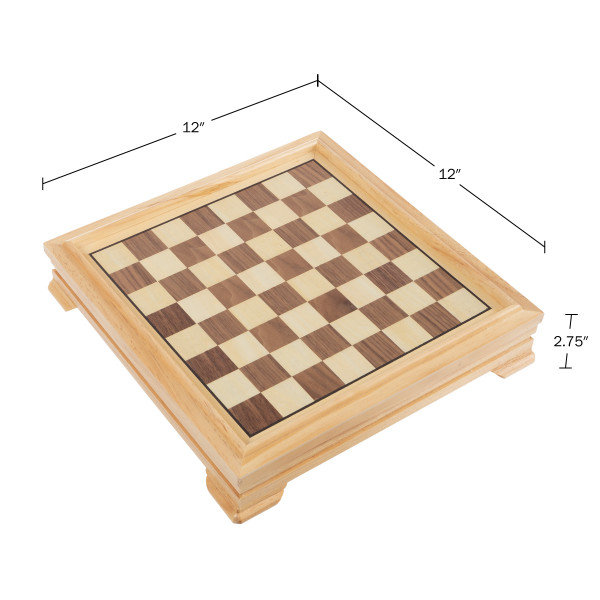 Professor Puzzle Handcrafted Wooden Game Series Chess Game Set ~Ages 8+/2  Player