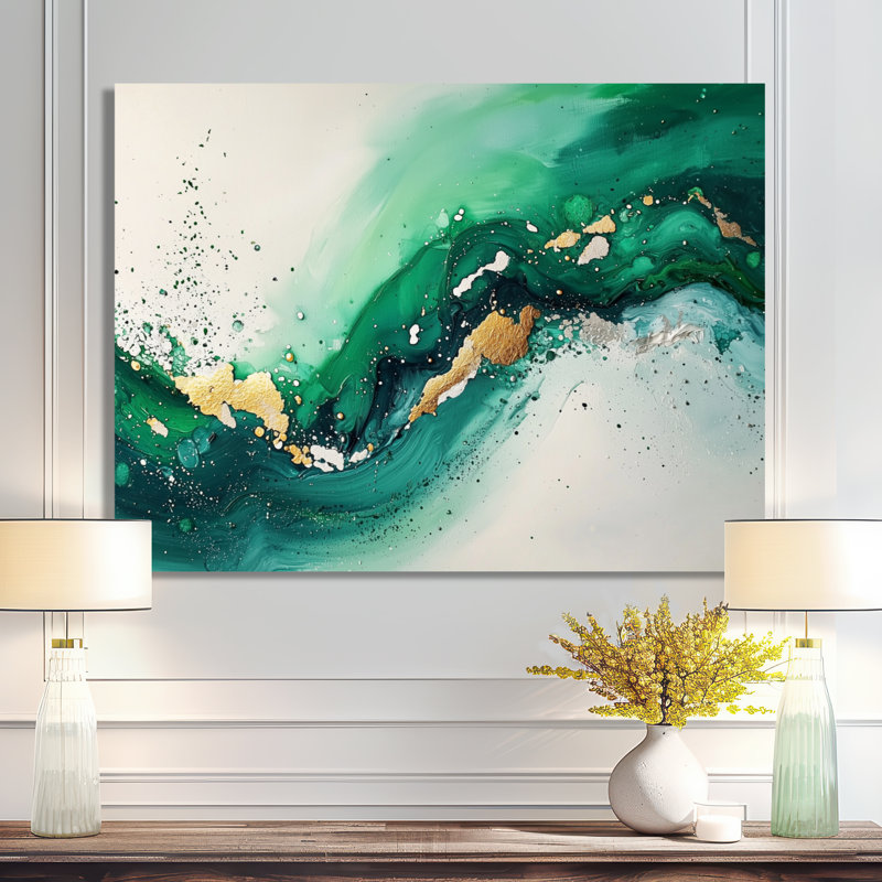 Altizer - Abstract Wall Art, 34" H x 44" W, Toile tendue sur cadre, Ne s’applique pas