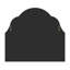 Weippe Glass Arch Mirror-776528155