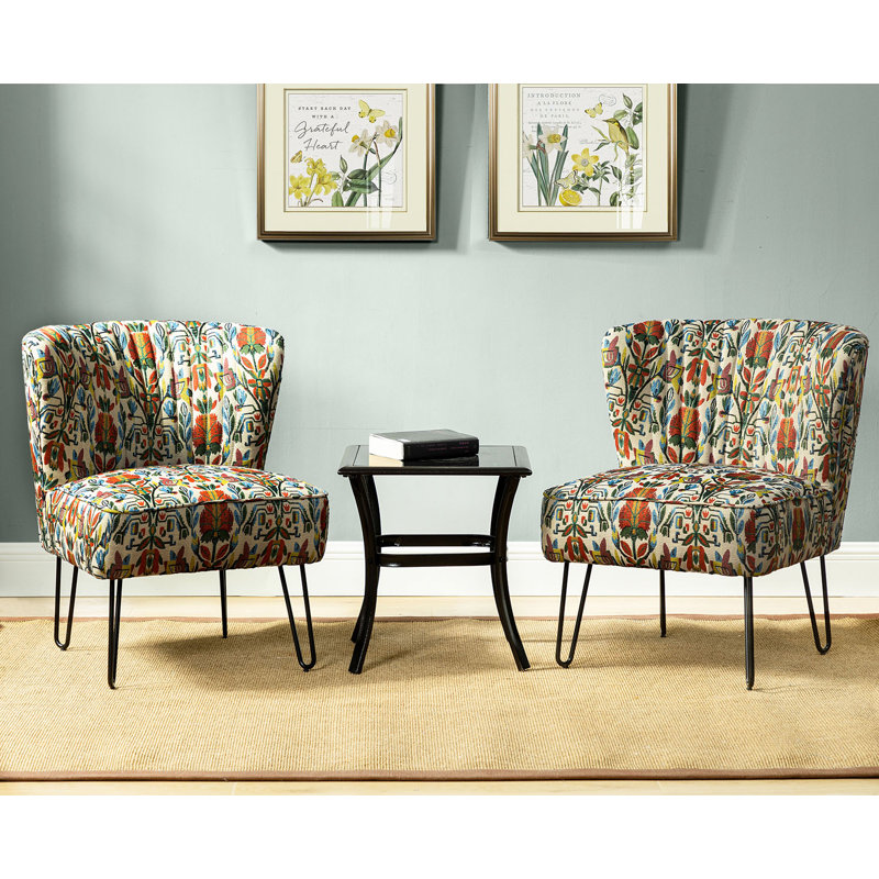 Chaise d'appoint en polyester de 26 po de large Gael
