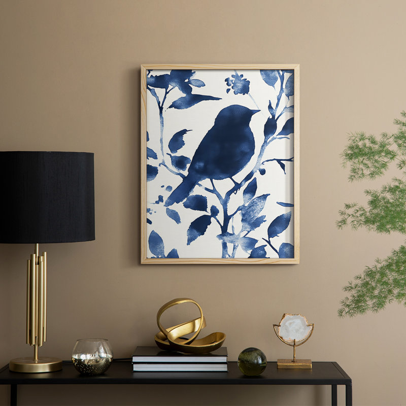 Reproduction encadrée FLORAL Series DLXIV - bois massif, H 30 po x l 24 po