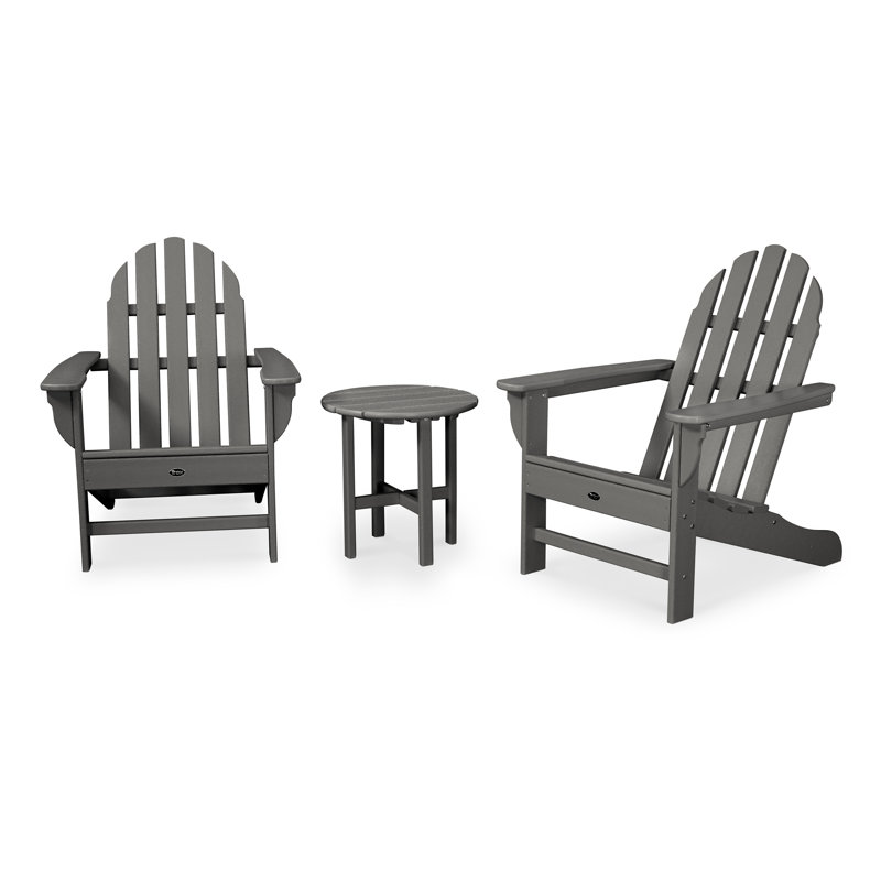 Ensemble Adirondack POLYWOOD 3 pièces Cape Cod, Dalle de pierre