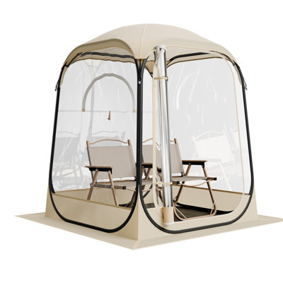 Tente à bulles en TPU transparent Pop Up, dosette imperméable avec couvercle supérieur détachable, abri extérieur en tissu Oxford pour regarder la pêche