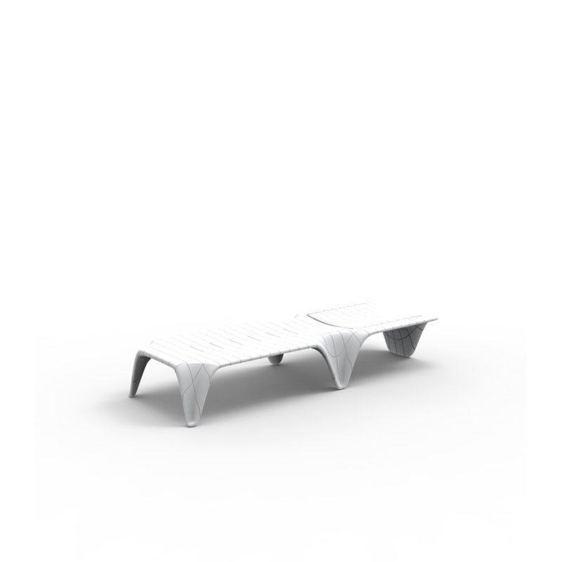 F3 - Sun Chaise - Basic - Orange, White