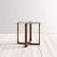 Arsos Round Glass Top Dining Table