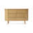 Modern Burlywood Solid Wood Accent Cabinet