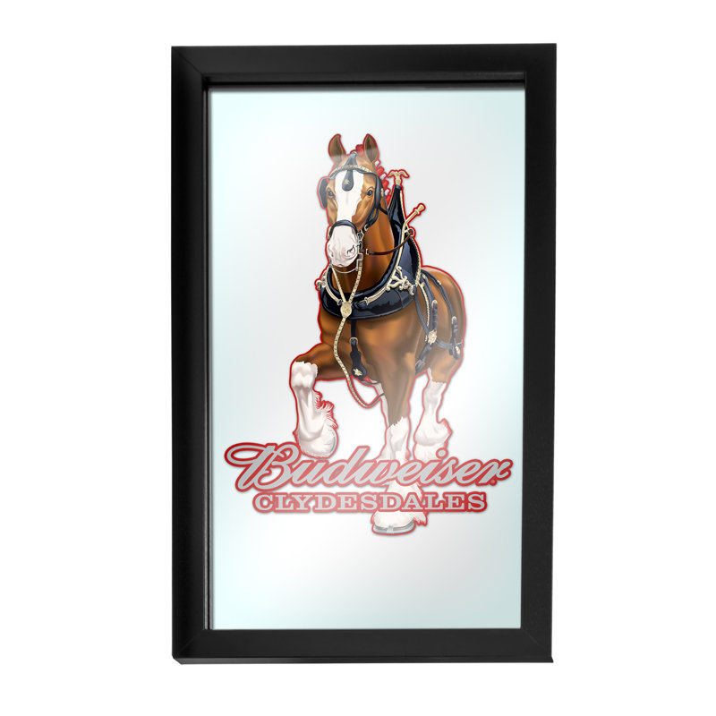 Budweiser Clydesdale Rectangle Wall Mirror