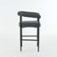 Ensemble de 2 tabourets de bar modernes rembourrés avec structure en métal et accoudoirs-776095551