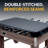 Hathaway Foosball Table Cover – Fitted 54-in Game Table Cover in Black – Durable, Wrinkle-Free Synthetic Leather with Soft Underside – Dust and Spill Protection for Foosball Accessories and Tables