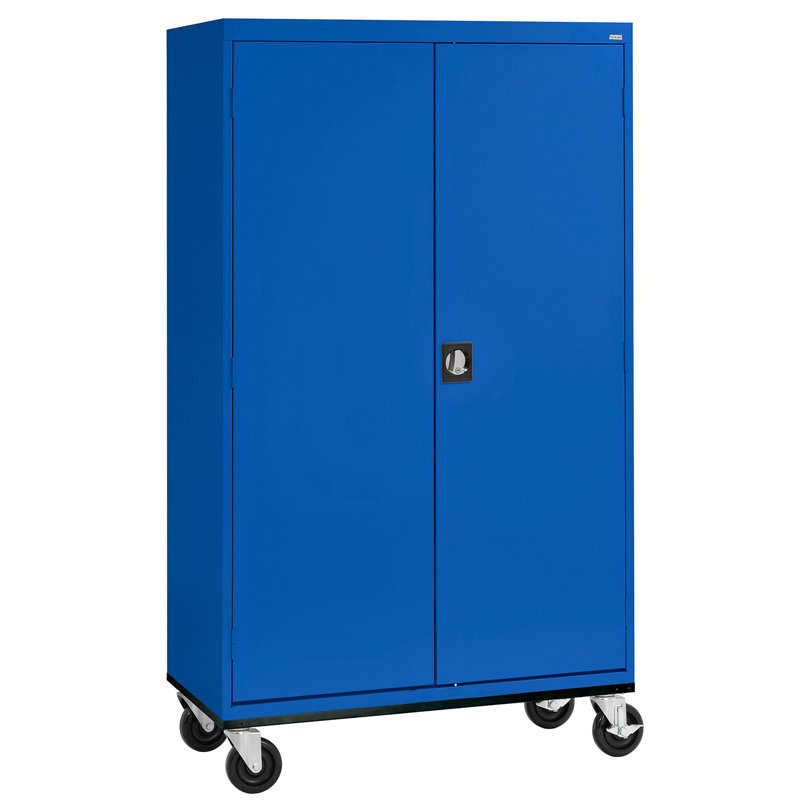 Steel, 78" H x 46" W  x  24" D, Blue