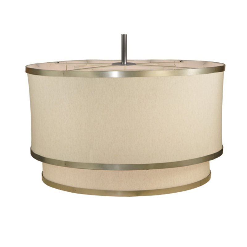 Cilindro 12 - Light Chandelier, 124" H x 73" W x 73" D, Nickel