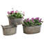 Ensemble de pots à fleurs en métal Heacock