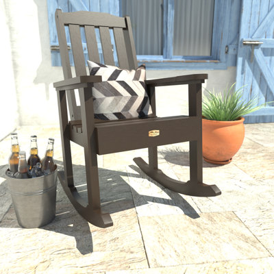 Outdoor Rocking Plastic Chair by Freeport Park