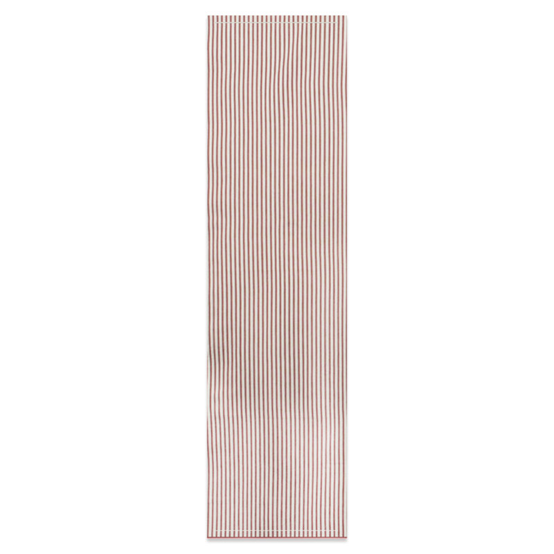 Hannatou Striped 100% Cotton Table Runner, Red