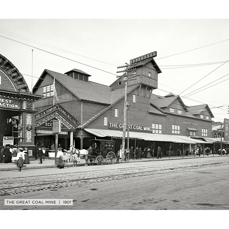 «The Great Coal Mine», reproduction de photo sur toile tendue, H 20 po x l 24 po x P 1,5 po