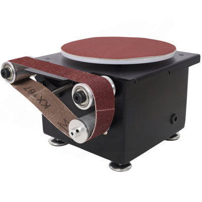 Mini ponceuse à disque 2 en 1, petite ponceuse à banc pour ponceuse à broche en bois et en métal, ponceuse électrique à vitesse réglable