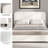 Bed Frame, Upholstered Platform Bed with Curved Headboard, Classic Color-Block Design, Soft Rounded Corners, No Box Spring Required, Easy Assembly-1628075452-1628075453
