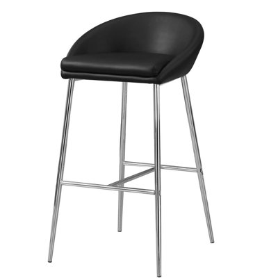 Clouchete Bar Stool, Counter Height, Kitchen, Chrome, Contemporary