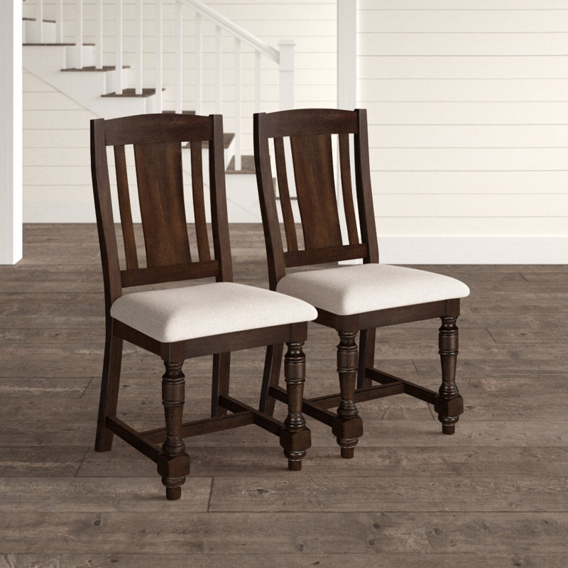 20'' H Upholstered Side Chair, Espresso