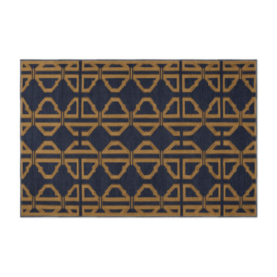Trellis Gray Indoor and Outdoor Area Rug