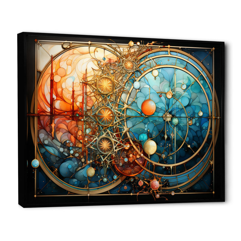 "Finnalagh Asian Art Mandalas Of Enlightment III", reproduction d'art sur toile, H 34 po x l 44 po x P 1,5 po