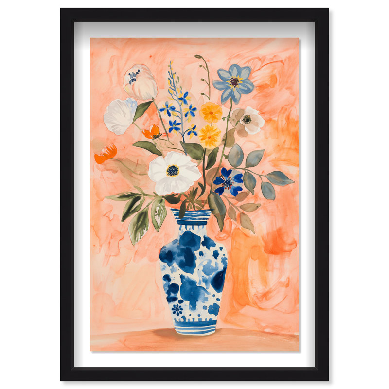 Vibrant Tapestry II Canvas Floral & Botanical Print by Oliver Gal, 16.5"H x 11.5"W, Black Frame